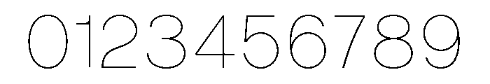 Vontica Sans Thin Font OTHER CHARS