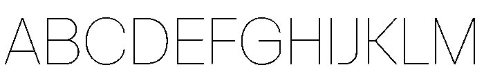 Vontica Sans Thin Font UPPERCASE