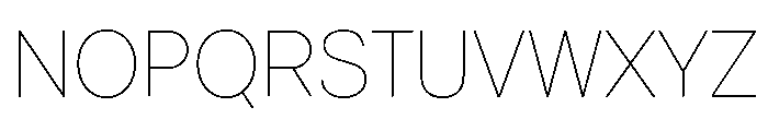 Vontica Sans Thin Font UPPERCASE