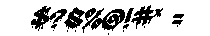 VoodooVibe Italic Font OTHER CHARS