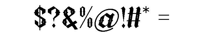 Vorine Font OTHER CHARS