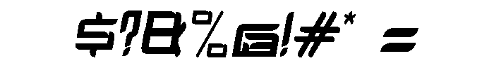 Vorixon Oblique Font OTHER CHARS
