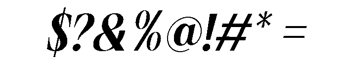 Vorseta Italic Font OTHER CHARS