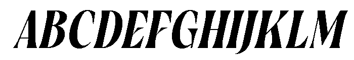 Vorseta Italic Font UPPERCASE