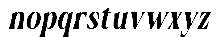 Vorseta Italic Font LOWERCASE