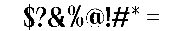 Vorseta Regular Font OTHER CHARS