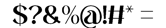 Vosanes Regular Font OTHER CHARS