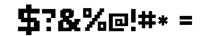 Voxel Font OTHER CHARS