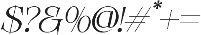 Voger-Italic otf (400) Font OTHER CHARS