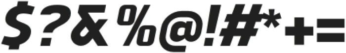 Vogie Black Narrow Italic otf (900) Font OTHER CHARS