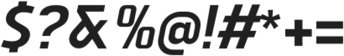 Vogie Bold Narrow Italic otf (700) Font OTHER CHARS