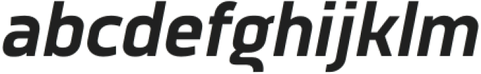 Vogie Bold Narrow Italic otf (700) Font LOWERCASE