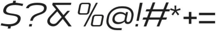 Vogie Expanded Italic otf (400) Font OTHER CHARS