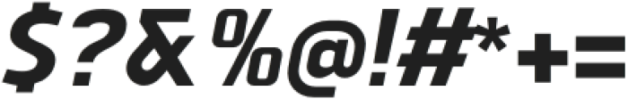 Vogie Extra Bold Narrow Italic otf (700) Font OTHER CHARS