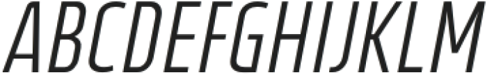 Vogie Light Condensed Italic otf (300) Font UPPERCASE