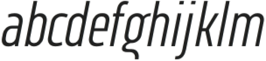 Vogie Light Condensed Italic otf (300) Font LOWERCASE