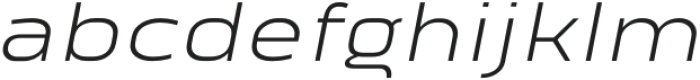 Vogie Light Expanded Italic otf (300) Font LOWERCASE