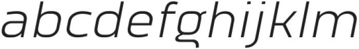 Vogie Light Italic otf (300) Font LOWERCASE