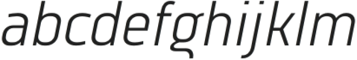 Vogie Light Narrow Italic otf (300) Font LOWERCASE