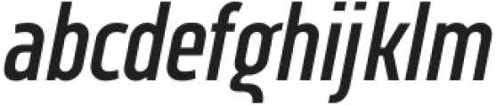 Vogie Medium Condensed Italic otf (500) Font LOWERCASE