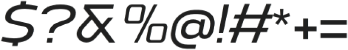Vogie Medium Expanded Italic otf (500) Font OTHER CHARS