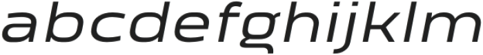 Vogie Medium Expanded Italic otf (500) Font LOWERCASE