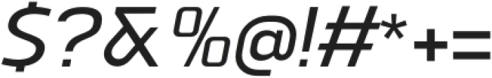 Vogie Medium Italic otf (500) Font OTHER CHARS