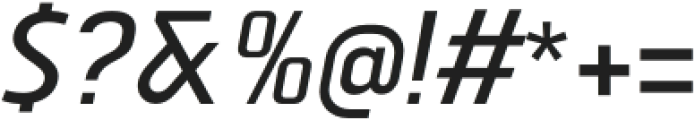 Vogie Medium Narrow Italic otf (500) Font OTHER CHARS