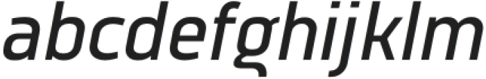 Vogie Medium Narrow Italic otf (500) Font LOWERCASE