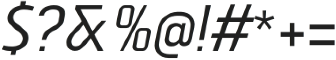 Vogie Narrow Italic otf (400) Font OTHER CHARS