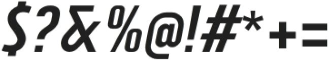 Vogie Semi Bold Condensed Italic otf (600) Font OTHER CHARS