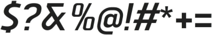 Vogie Semi Bold Narrow Italic otf (600) Font OTHER CHARS