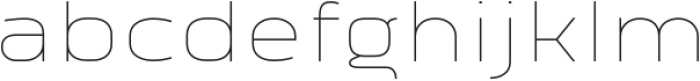 Vogie Thin Expanded otf (100) Font LOWERCASE