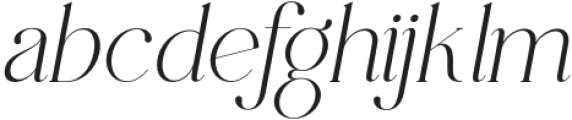 Vogre Gustews Extra Light Italic otf (200) Font LOWERCASE