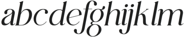 Vogre Gustews Italic otf (400) Font LOWERCASE