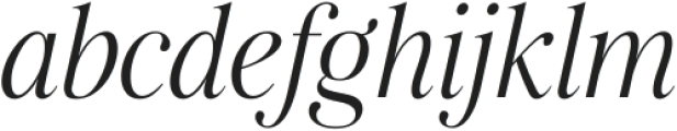 Voguelicious Light Italic ttf (300) Font LOWERCASE
