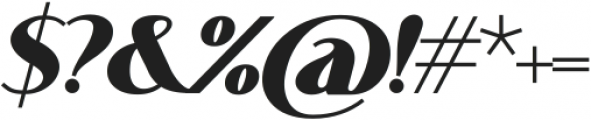 Voguer Sans Bold Italic otf (700) Font OTHER CHARS