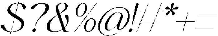 Vogures Fabric Italic otf (400) Font OTHER CHARS
