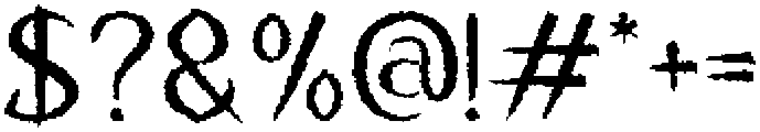Void Scrawl Regular otf (400) Font OTHER CHARS