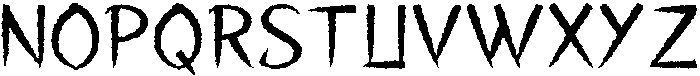 Void Scrawl Regular otf (400) Font UPPERCASE