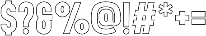 Volante ExtraBold Outline otf (700) Font OTHER CHARS
