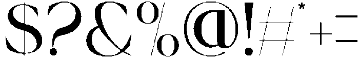 Volgue Regular otf (400) Font OTHER CHARS