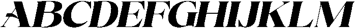 Volkys Serif Black Italic otf (900) Font UPPERCASE