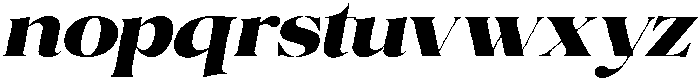 Volkys Serif Black Italic otf (900) Font LOWERCASE