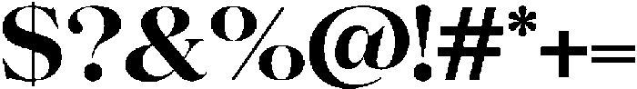 Volkys Serif Bold otf (700) Font OTHER CHARS