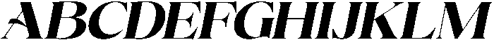 Volkys Serif Extra Bold Italic otf (700) Font UPPERCASE