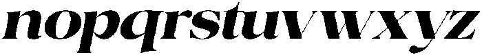 Volkys Serif Extra Bold Italic otf (700) Font LOWERCASE