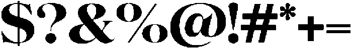 Volkys Serif Extra Bold otf (700) Font OTHER CHARS