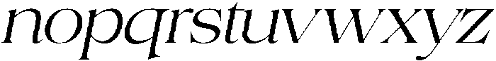 Volkys Serif Extra Light Italic otf (200) Font LOWERCASE
