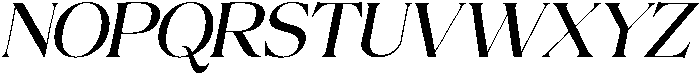 Volkys Serif Italic otf (400) Font UPPERCASE